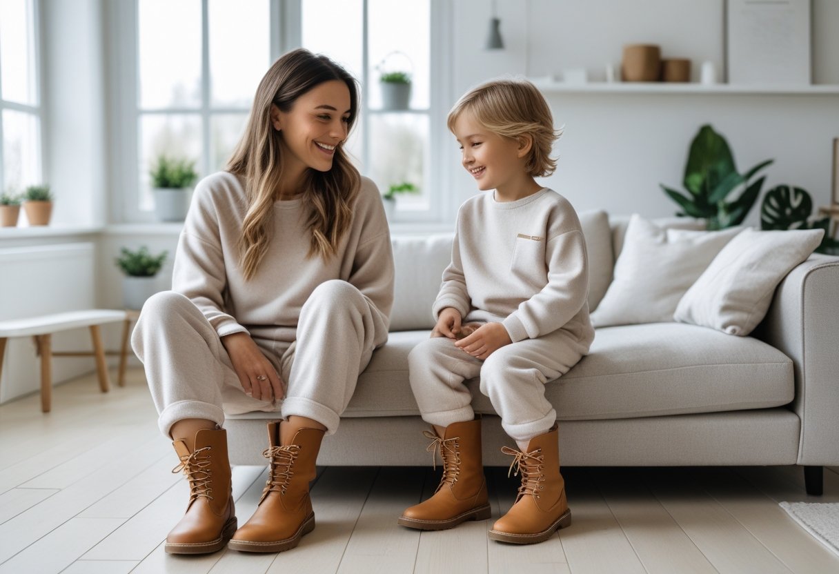 Saadan kombinerer du stilfulde stoevler med hjemmedragter til boern og voksne